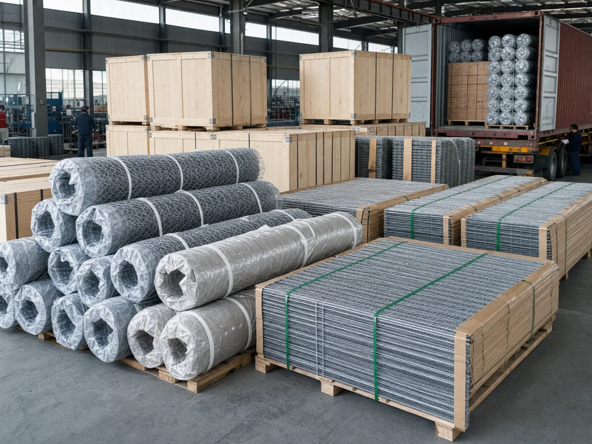 Wire mesh export packing and QC
